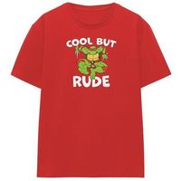 teenage mutant ninja turtles camiseta cool but rude para mujer