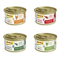 gimcat superfood shinycat duo 24 x 70 g - pack ahorro - pack mixto 4 variedades