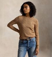 polo ralph lauren para mujer 211971795002 jersey de nudos marron xxs casual algodon