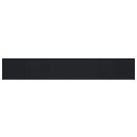 alfombra rectangular bambu negro 80x1000 cm vidaxl