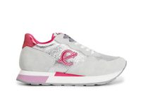 zapatillas deportivas de piel de ante y glitter off white 36