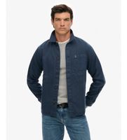 superdry para hombre m4011014a sobrecamisa merchant lauren marino xl casual algodon manga larga