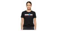 camiseta de manga corta ironman barcelona negra de mujer