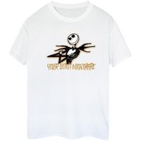 nightmare before christmas camiseta your worst nightmare para mujer