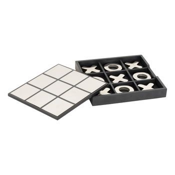 Juego De Tres En Raya Bilal, 21 X 21 Cm, Negro - Atmosphera Createur D'interieur