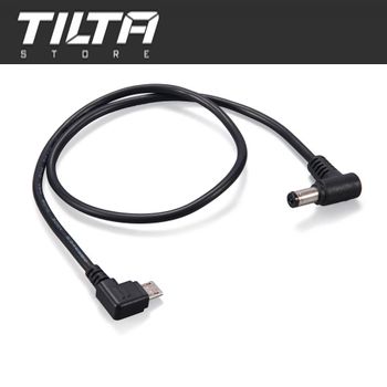 TILTA WLC-T04-PC-DCM21/25 Cable de alimentación de motor CC micro USB a 90 grados y 2,1 mm
