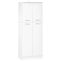 armario 59x31x155 cm blanco