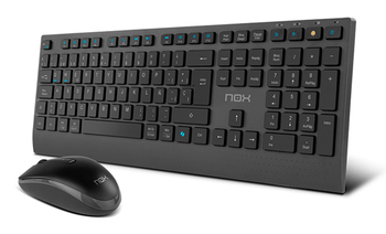 COMBO TECLADO-RATON NOX LITE DUO INALAMBRICO ES NEGRO
