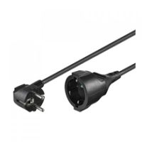 goobay cable de alimentacion alargador schuko 3m negro