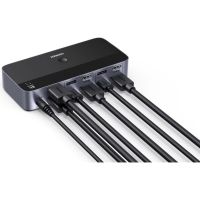 conmutador kvm ugreen hdmi 21 2x2 con usb 30 y usb-c