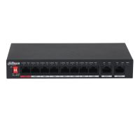 switch dahua pfs3010-8et-96-v2 8 poe fast ethernet  2 uplink gigabit 56gbps vlan qos