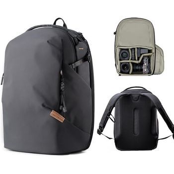 Mochila De 16l Para Drones/cámaras - Ligera, Impermeable Para Viajes Al Aire Libre Black