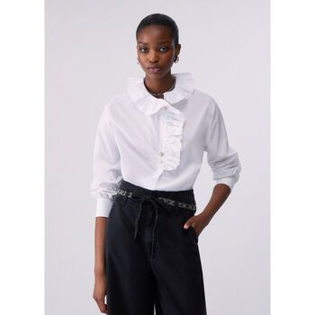 Liu Jo Camisa Camisa en popelina con volantes para mujer