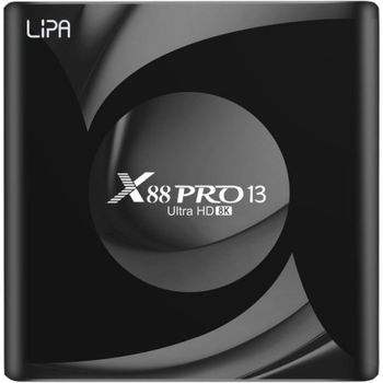 Lipa X88 13 Android TV Box 64GB Negro