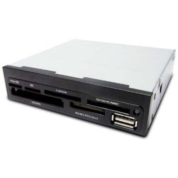 Lector de tarjetas CoolBox CR-400 V2 interno negro USB 2.0 3.5