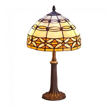 Lámpara de mesa marfil tiffany ii