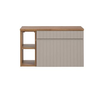 Mueble bajo lavabo 80cm 2 nichos zelie cachemira y madera
