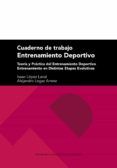 Cuaderno de trabajo. Entrenamiento deportivo