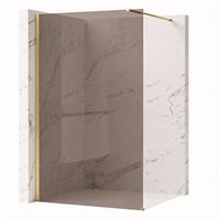 pared de la ducha rea flexi brown brush gold 120