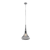 lampara de suspension nemesis en hierro con cristal pyrex gris 1 luz 142 o20 bl280-s1-gr