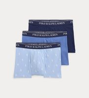 polo ralph lauren para hombre 714830299224 set 3 calzoncillos boxer de algodon elastico azul m homewear