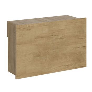 Banco De Madera Con Ruedas Extensible Hasta 300 Cm Kalius-color Natural