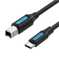 cable usb-c vention cqubh 20 tipo-b macho a tipo-c macho 2m 480mbps blindado