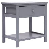 mesita de noche 29x40x42 cm madera - gris