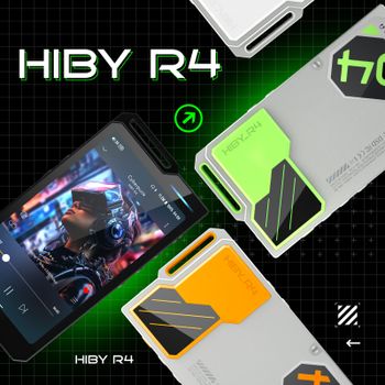 Reproductor de Música HiFi HiBy R4 con Android 12, Bluetooth, WiFi, DSD256, MQA, DAC USB 16x, Amplificador de Auriculares, 11 Horas de Autonomía, Pantalla de 4.7'', ES9018Q2M*4, Snapdragon 665