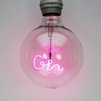 pink gin led filament bulb
