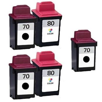 Compatible Multipack Lexmark Optra 40 Printer Ink Cartridges (5 Pack) -12A1970E