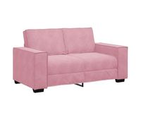 sofa de 2 plazas - sofa de salon - sofa moderno terciopelo rosa 120 cm