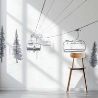 papel pintado telesilla 312x270cm