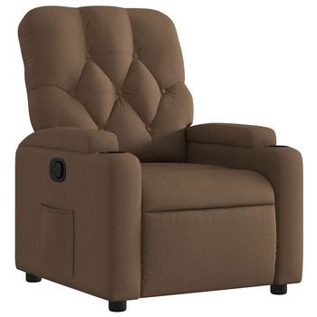 Sillón De Salón | Silla | Sillón Reclinable De Tela Marrón