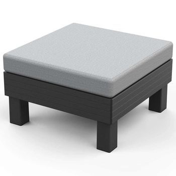 Sillón Individual  Garden Elements Graphite Con Cojín Gris Claro Keter