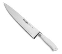 cuchillo cocinero acero inoxidable forjado nitrum 250 mm mango blanco
