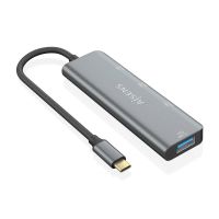 hub aisens 4 puertos 10gbps usb 32 gen2 modelo a109-0764 gris ultra compacto