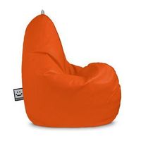 puff pera relax polipiel  naranja happers xl