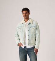 levis para hombre 16365-0347 chaqueta type 3 sherpa trucker azul claro m casual algodon