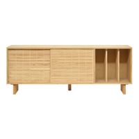 aparador de madera maciza natural con mallorquina 170 cm barnizado