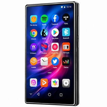 Reproductor MP3 Famue Android 13 con Pantalla Táctil de 4.7'', 4GB de RAM, Tarjeta TF de 256GB, WiFi, Bluetooth 5.0, Video 1080P, Altavoz HiFi con Música sin Pérdidas