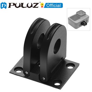 PULUZ Soporte de Dedo Plegable con Adaptador Metálico para GoPro MISSION 1 / 1 PRO / HERO 4K 2024 / HERO13 12 11 10 9 8 Negro / Max