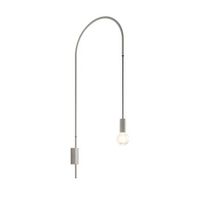 zafferano - lampara de pared filo giratoria 200 metal pintado bombilla e27 max 60 w incluida altura 110 cm - blanco