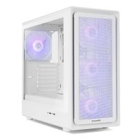 caja semitorre nox hummer aero blanca argb atxm-atxitx cristal templado 4x140mm argb pwmusb-c