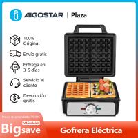 gofrera electrica 1600w revestimiento antiadherente gofrera belga con placas profundas temperatura regulable e indicador led