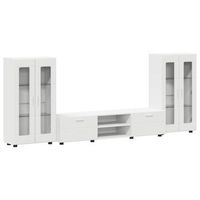 conjunto de mueble de tv florin 3 uds  mueble de salon  gabinete de tv madera de ingenieria