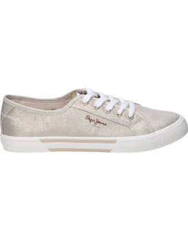 Zapatillas Para Moda Joven Pepe Jeans London Bright B Pls31439-099 Dorado 36