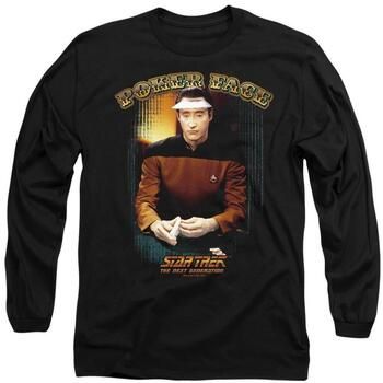 Star Trek Camiseta manga larga Poker Face para hombre