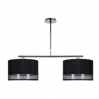 lampara serie menorca 2xe27 cromonegra regx86x25 cm