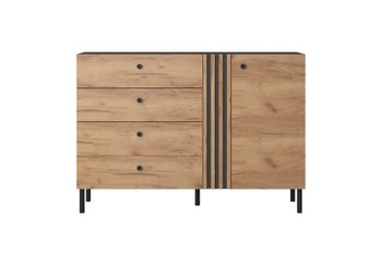 Cómoda efecto madera Crema y Gris